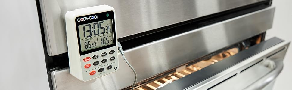 Cooper-Atkins DTT361-01 Digital Meat Thermometer, Cooling Thermometer (Cook N Cool - Cooking and Cooling Temperature Monitor)
