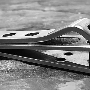 KOHM Curved Nail Clippers with Nail File (in Build) - Heavy Duty Stainless Steel Toe Nail Nippers Tool for Men, Women, Seniors & Adults