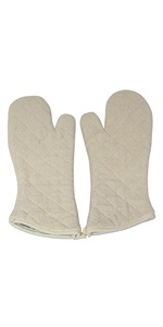 Nouvelle Legende Flame Retardant Quilted Oven Mitts, 17