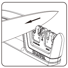 SHARPAL 104N 5-in-1 Professional Knife & Scissors Sharpener, Sharpening Tool for Straight & Serrated Blades, Repairs & Hones Euro/American & Asian Knives, Fast Scissor Sharpening