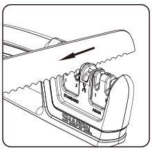 SHARPAL 104N 5-in-1 Professional Knife & Scissors Sharpener, Sharpening Tool for Straight & Serrated Blades, Repairs & Hones Euro/American & Asian Knives, Fast Scissor Sharpening