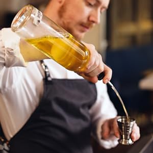 7-Piece Stainless Steel Flip Top Oil Pour Spouts with Funnel - Leakproof Speed Pourer Nozzles for 3/4