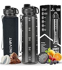 INEVIFIT Digital Kitchen Scale, Highly Accurate Multifunction Food Scale 13 lbs 6kgs Max, Clean Modern Black with Premium Stainless Steel Finish. Includes Batteries