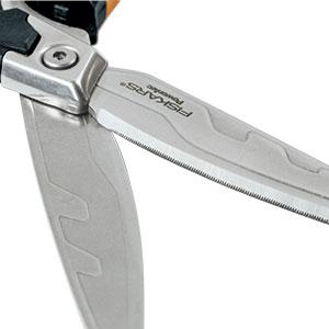 Fiskars Pro PowerArc Shop Shears, Heavy Duty Stainless Steel Scissor, Industrial Grade Tool for Building and Construction, 10 in, Orange/Black