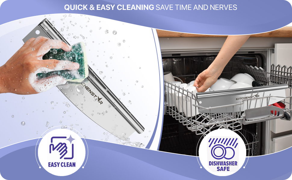 KitchenStar 14-Inch Pizza Cutter Rocker Blade - Sharp Stainless Steel Slicer Knife, Protective Cover, Dishwasher Safe, Large - Professional Pizza Oven Accessories