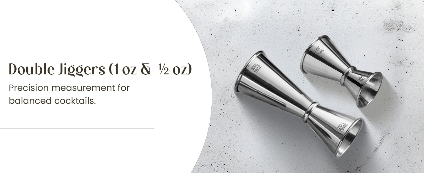 Mixology & Craft 16-Piece Stainless Steel Cocktail Shaker Set, 24 oz Cobbler Martini Shaker, Mixology Bartender Kit with Strainer, Travel Cocktail Kit in Gift-Ready Tube, Bartending Bar Kit Tools