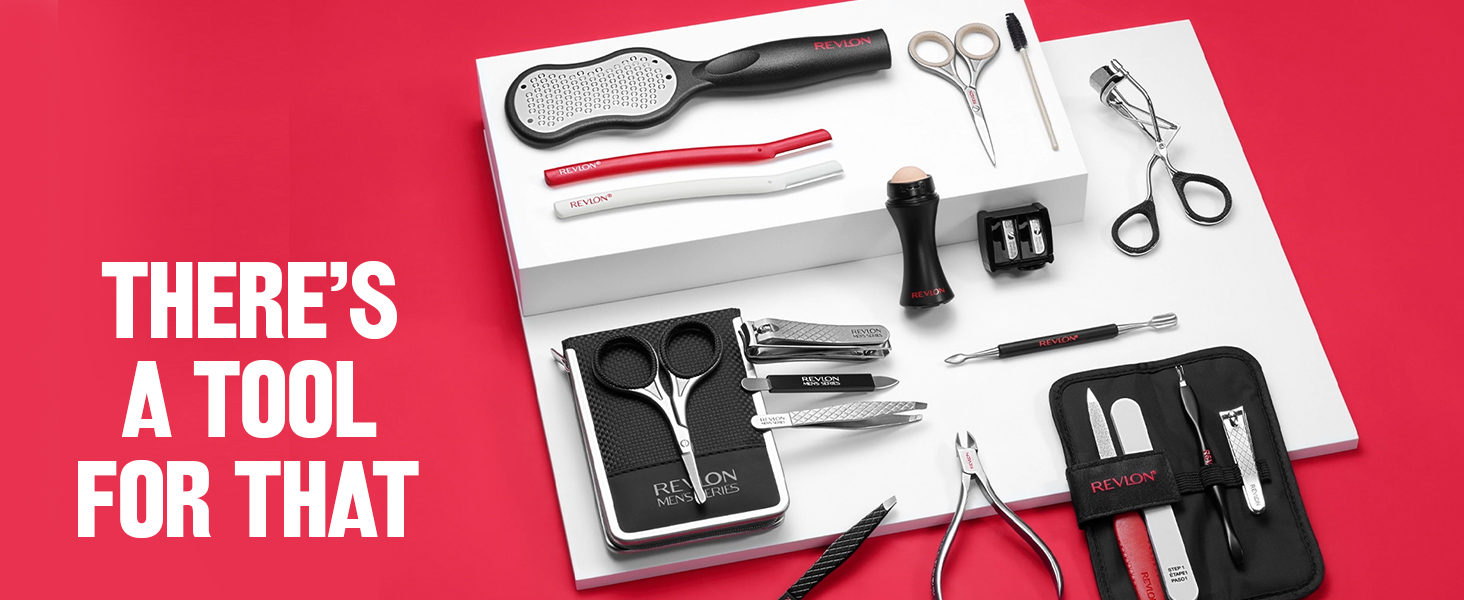 Revlon Expert Dual-Ended Nail Groomer, Stainless Steel Manicure Tool, Clean Under Fingernails and Lift Cuticles, 1 Count