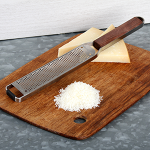Microplane Master Series Wood Handle Stainless Steel Zester Grater