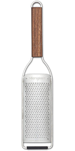 Microplane Master Series Wood Handle Stainless Steel Zester Grater