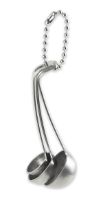 RSVP International Measuring Spoons, Long, Stainless Steel