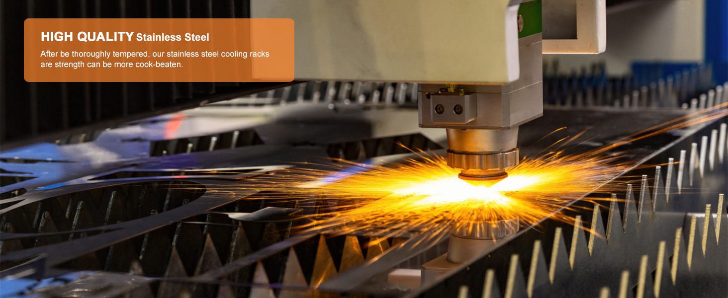 TamBee 8 Inch Cooking Rack Round 304 Stainless Steel Cooling Racks Baking and Cooling Steaming Rack w Stand Cookware for Air Fryer Pressure Cooker Canning 2Pcs