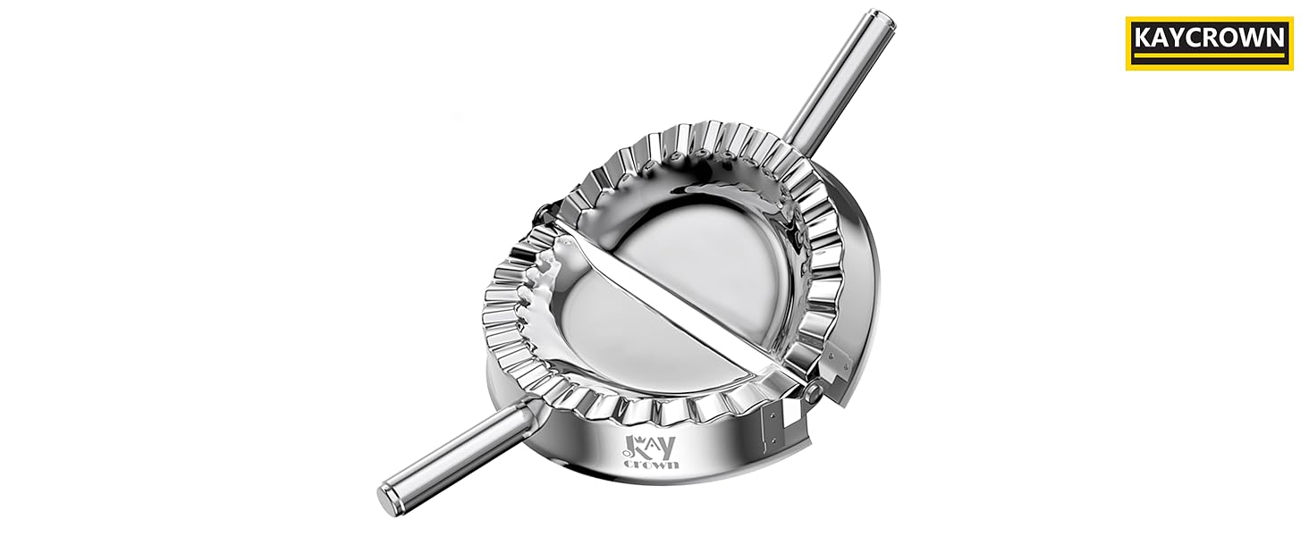 Best Utensils Stainless Steel Ravioli Mold Pierogi Dumpling Maker Wrapper Pastry Dough Cutter Kitchen Accessories (L: 4.5 inch)
