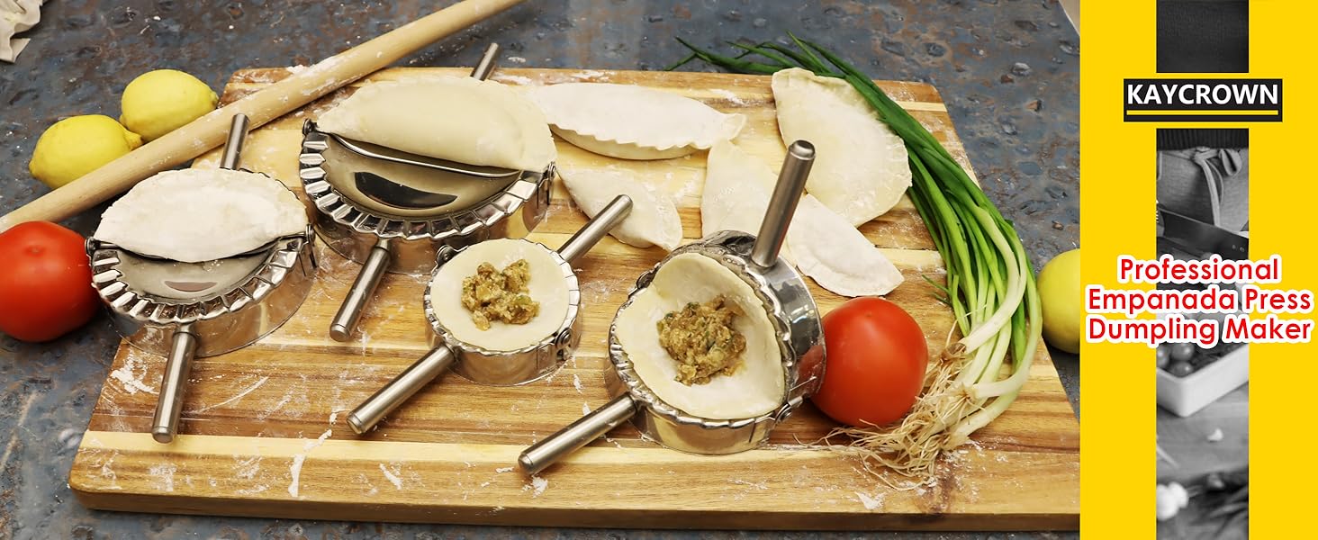 Best Utensils Stainless Steel Ravioli Mold Pierogi Dumpling Maker Wrapper Pastry Dough Cutter Kitchen Accessories (L: 4.5 inch)