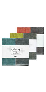 Nawrap Binchotan Charcoal Dishcloths, Naturally Anti-Odor, Set of 3, Aqua, White & Purple