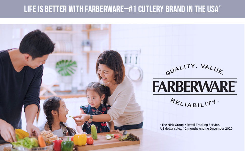 Farberware Self-Sharpening Stainless Steel All-Purpose Shears with Edgekeeper Sleeve