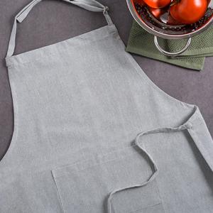 DII 100% Cotton Solid Chambray Kitchen Set, Oven Mitts, Blue, 2 Piece