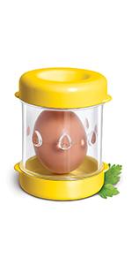 The Negg Boiled Egg Peeler White