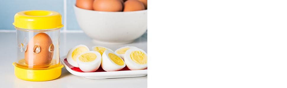 The Negg Boiled Egg Peeler White