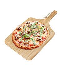 Chef Pomodoro Aluminum Metal Pizza Peel with Foldable Wood Handle for Easy Storage, Pizza Spatula, Gourmet Luxury Pizza Paddle for Baking Homemade Pizza Bread (12 inch)