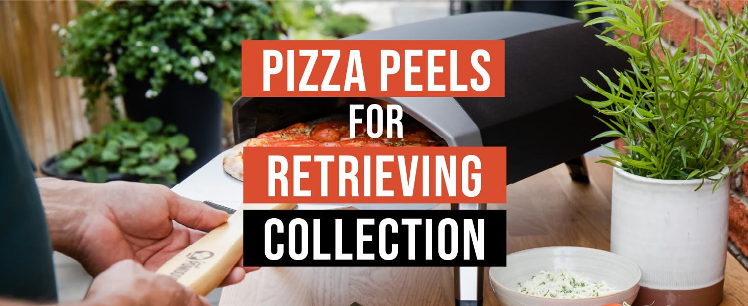 Chef Pomodoro Aluminum Metal Pizza Peel with Foldable Wood Handle for Easy Storage, Pizza Spatula, Gourmet Luxury Pizza Paddle for Baking Homemade Pizza Bread (12 inch)