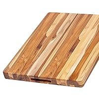 Teakhaus Cutting Board - Large (L) Wood Cutting Board with Juice Groove - Holiday Gift Ideas for Men and Women - Gift-Ready, Reversible, Edge Grain Wood, Knife Friendly - FSC Certified