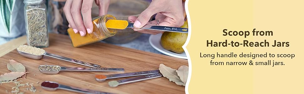 Simply Gourmet Measuring Cups Set of 7, Stackable, 304 Premium Stainless Steel, Kitchen Gadgets for Measure Liquid and Dry Ingredients, Cooking & Baking