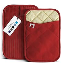 Big Red House - Silicone Oven Mitts - Red Set of 2-12.5