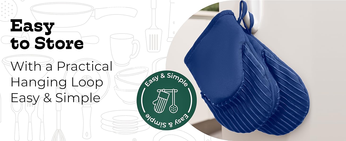 Big Red House - Silicone Oven Mitts - Red Set of 2-12.5