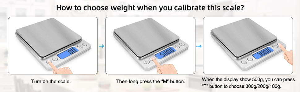 Toprime Digital Gram Scale 500g 0.01g Food Scale High Precision Kitchen Scale Multifunctional Stainless Steel Pocket Scale with Back-Lit LCD Display Tare PCS Features Silver