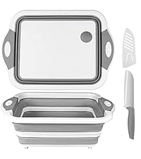 Qimh Colander collapsible, Colander Strainer Over The Sink Vegetable Fruit Strainer Basket (6 Quart) with Extendable Handles, New Kitchen Essentials