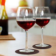 Drink Coasters,PU Leather Bar Beer Beverage Coaster for Drinks Set of 6 with Holder Coasters for Wooden Table Coffee Table Absorbent, Easy Clean Cup Coaster Easter Housewarming Gifts