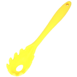Chef Craft Premium Silicone Spaghetti/Pasta Fork, 11.5 inch, Yellow