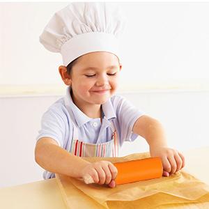 Koogel 9 Inch Mini Rolling Pin, 2 PCS Wooden Handle Rolling Pin for Kids Dough Rollers for Baking Supplies Home Kitchen