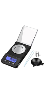 Weigh Gram 200g Digital Pocket Gram Scale 0.01g Accuracy, 200g x 0.01g Mini Digital Grams Scale, Small Food Scale, Jewelry Scale, Ounces Grains Scale With100g Calibration Weight