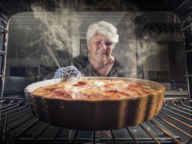 Pack of 2 Danish Dough Whisk, Kitchen Baking Flour Mixing Tool for Sourdough, Bread, Flour Paste, Butter, Pancake, Pizza, Cake, Pastry, Biscuits, Wooden Handle Stainless Steel Ring