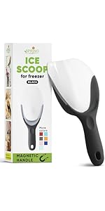 Spring Chef Heavy Duty Metal Ice Cream Scoop - Dishwasher Safe Ice Cream Scooper - Commercial Icecream Scoop Spade - Professional Kitchen Gadgets for Gelato, Melon, Sundae - Cookie Spoon - Mint