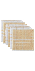 DII Basic Terry Collection Quilted 100% Cotton, Potholder, Barn Red, 3 Piece