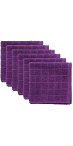 DII Basic Terry Collection Quilted 100% Cotton, Potholder, Barn Red, 3 Piece