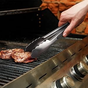 304 Stainless Steel Kitchen Cooking Tongs, 9