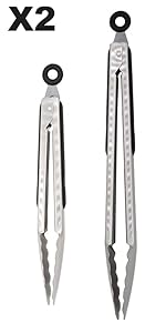 304 Stainless Steel Kitchen Cooking Tongs, 9