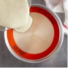 Silpat The Original Round Cake Liner Non-Stick Silicone Baking Mat, 8