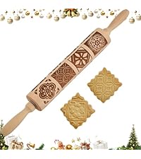 GOBAM Wood Rolling Pin, Small - Dough Roller for Pasta, Cookies, Pie, Pizza, Chapati, Fondant, Rolling Pins for Baking, Bread Making Tools and Supplies - 11 x 1.38 Inches