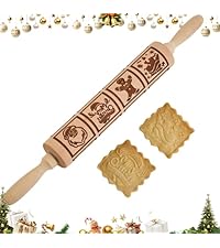 GOBAM Wood Rolling Pin, Small - Dough Roller for Pasta, Cookies, Pie, Pizza, Chapati, Fondant, Rolling Pins for Baking, Bread Making Tools and Supplies - 11 x 1.38 Inches