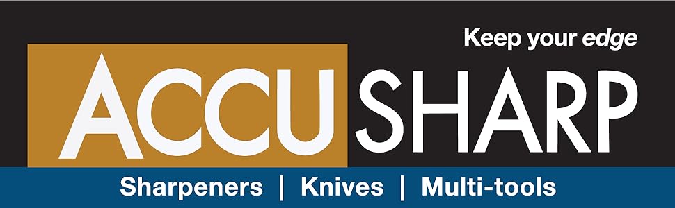 AccuSharp Hand-Held Carbide Blade Sharpener, Kitchen Knife and Chef Knife Sharpener, Professional Chef Grade Sharpening Tool, Restore and Hone Straight & Serrated Knives, 2-Pack, White