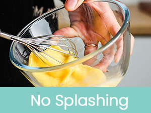 Luvan Glass Mixing Bowls with Lids Set(4.5QT, 2.7QT, 1.1QT)-Large Glass Mixing Bowls, Clear Salad Bowl for Baking, Cooking, Serving, Food Prep, 3PC Nesting Bowls for Kitchen Storage & Dishwasher Safe