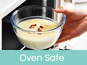 Luvan Glass Mixing Bowls with Lids Set(4.5QT, 2.7QT, 1.1QT)-Large Glass Mixing Bowls, Clear Salad Bowl for Baking, Cooking, Serving, Food Prep, 3PC Nesting Bowls for Kitchen Storage & Dishwasher Safe