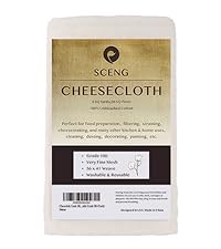 Cheesecloth, Grade 90, 36 Sq Feet, Reusable, 100% Unbleached Cotton Fabric, Ultra Fine Cheese Cloth for Cooking - Nut Milk Bag, Strainer, Filter (Grade 90-4Yards)