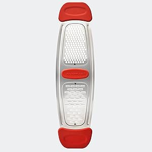 Rachael Ray Multi Stainless Steel Grater, Red Small