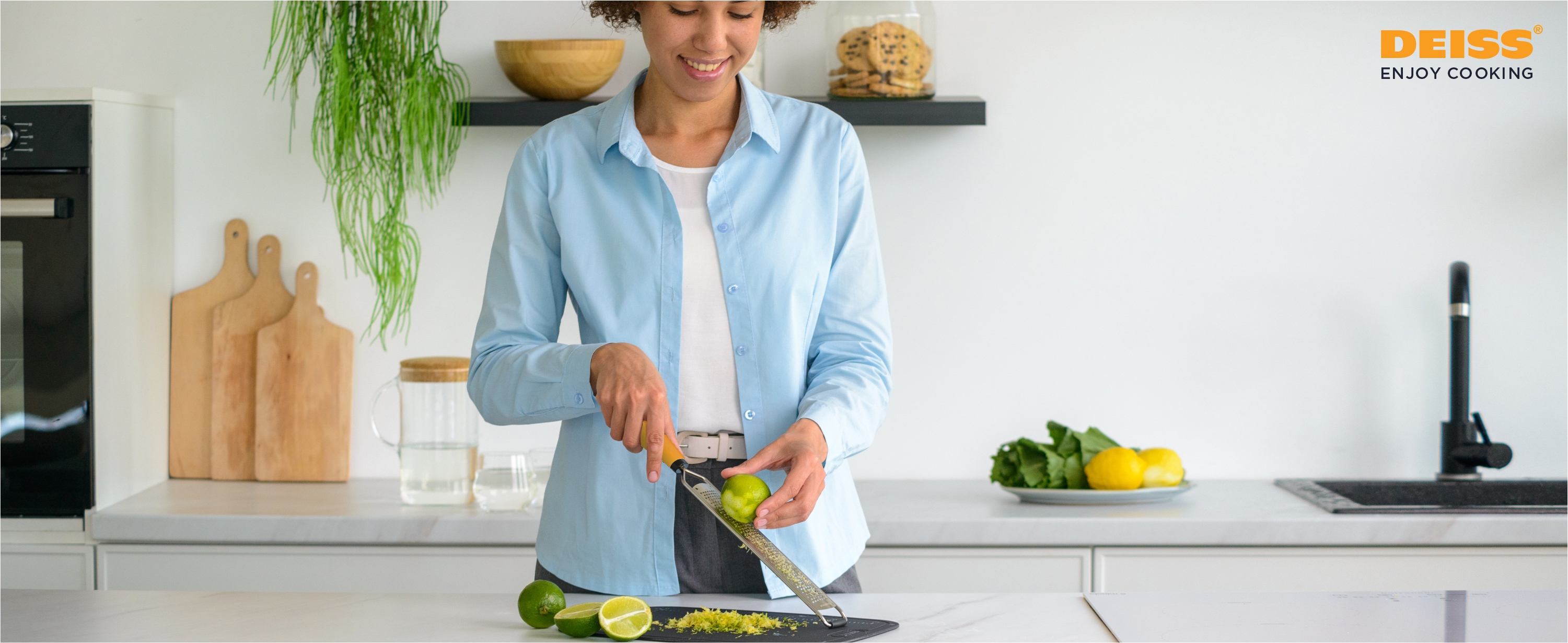 Deiss PRO Lemon Zester & Heavy Duty Cheese Grater & Vegetable Grater - Parmesan Cheese Lemon, Garlic, Nutmeg, Chocolate, Fruits, Vegetables, Ginger Grater - Cheese Shredder & Stainless Steel Grater