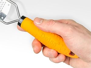 Deiss PRO Lemon Zester & Heavy Duty Cheese Grater & Vegetable Grater - Parmesan Cheese Lemon, Garlic, Nutmeg, Chocolate, Fruits, Vegetables, Ginger Grater - Cheese Shredder & Stainless Steel Grater